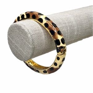 KJL Animal Print Clamp Bracelet Bangle